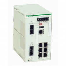 Schneider TCSESM083F23F0 ConneXium Ethernet TCP/IP Managed Switch - 8 Ports for Copper